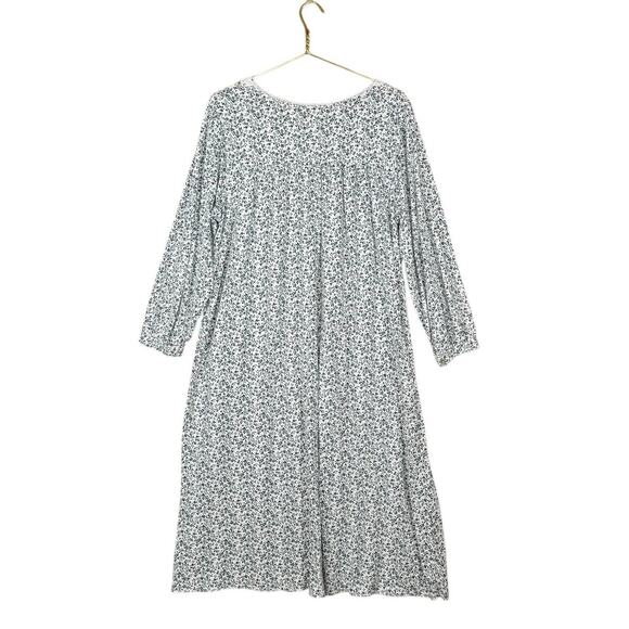 Eileen West Floral Nightgown | Cotton Modal Ruffle Hem Country Prairie | L - Picture 9 of 9